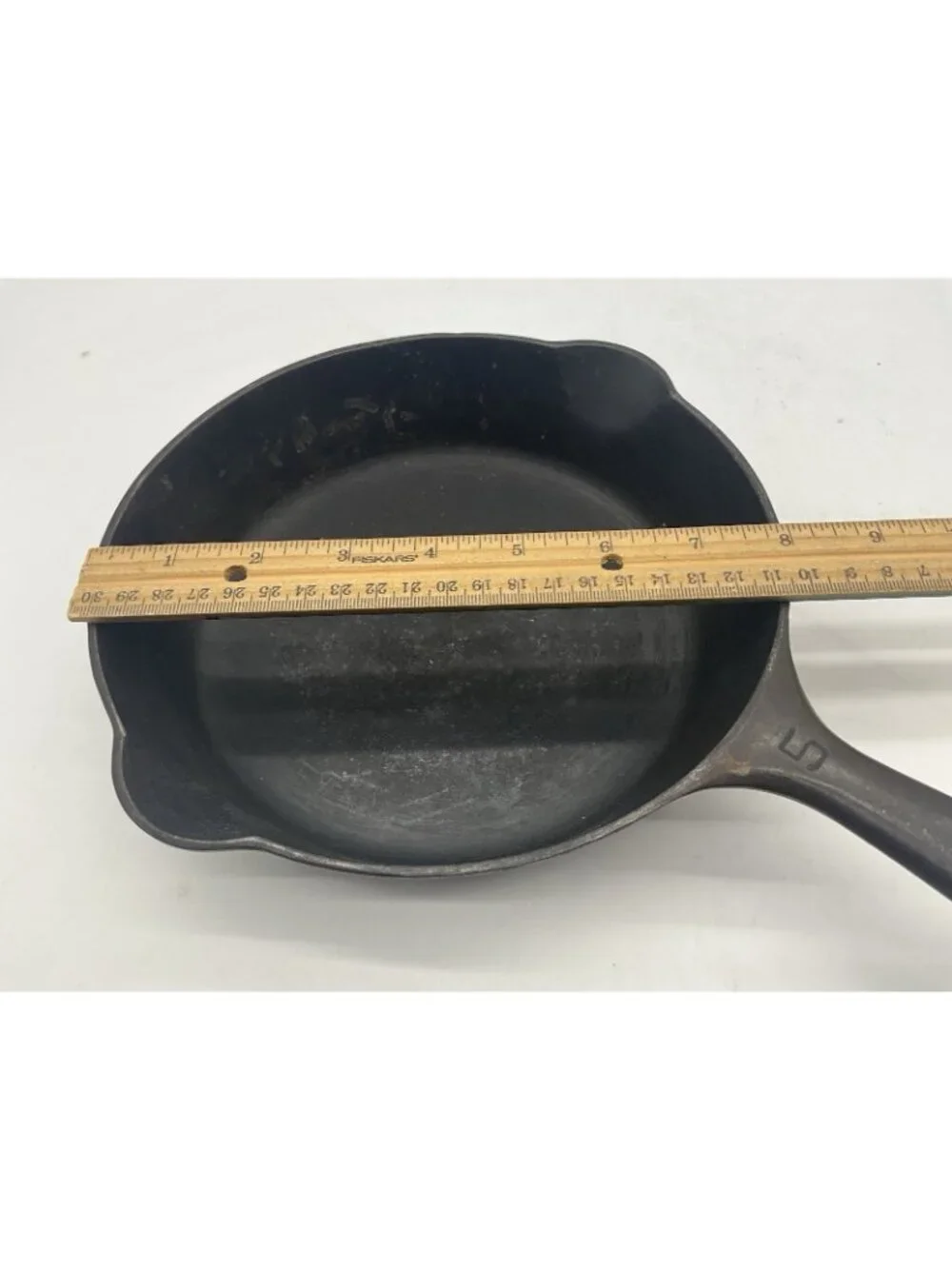 Griswold Vintage Cast Iron Skillet #5 with Small Block Logo MCM Collectible